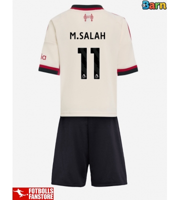 Liverpool Mohamed Salah #11 Bortatröja Barn 2025-26 Kortärmad (+ Korta byxor)